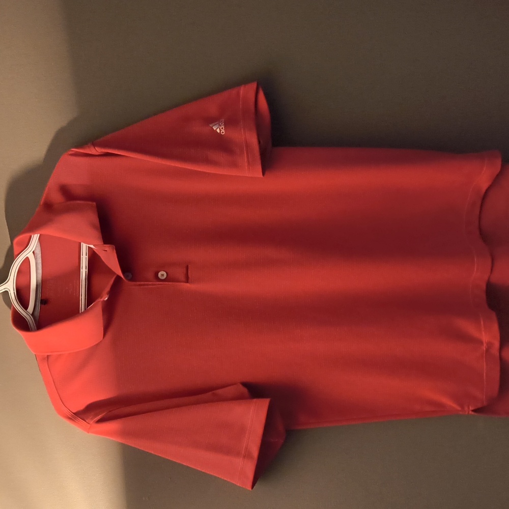 Adidas Climalite - Men's Vibrant Red Polo Shirt Medium